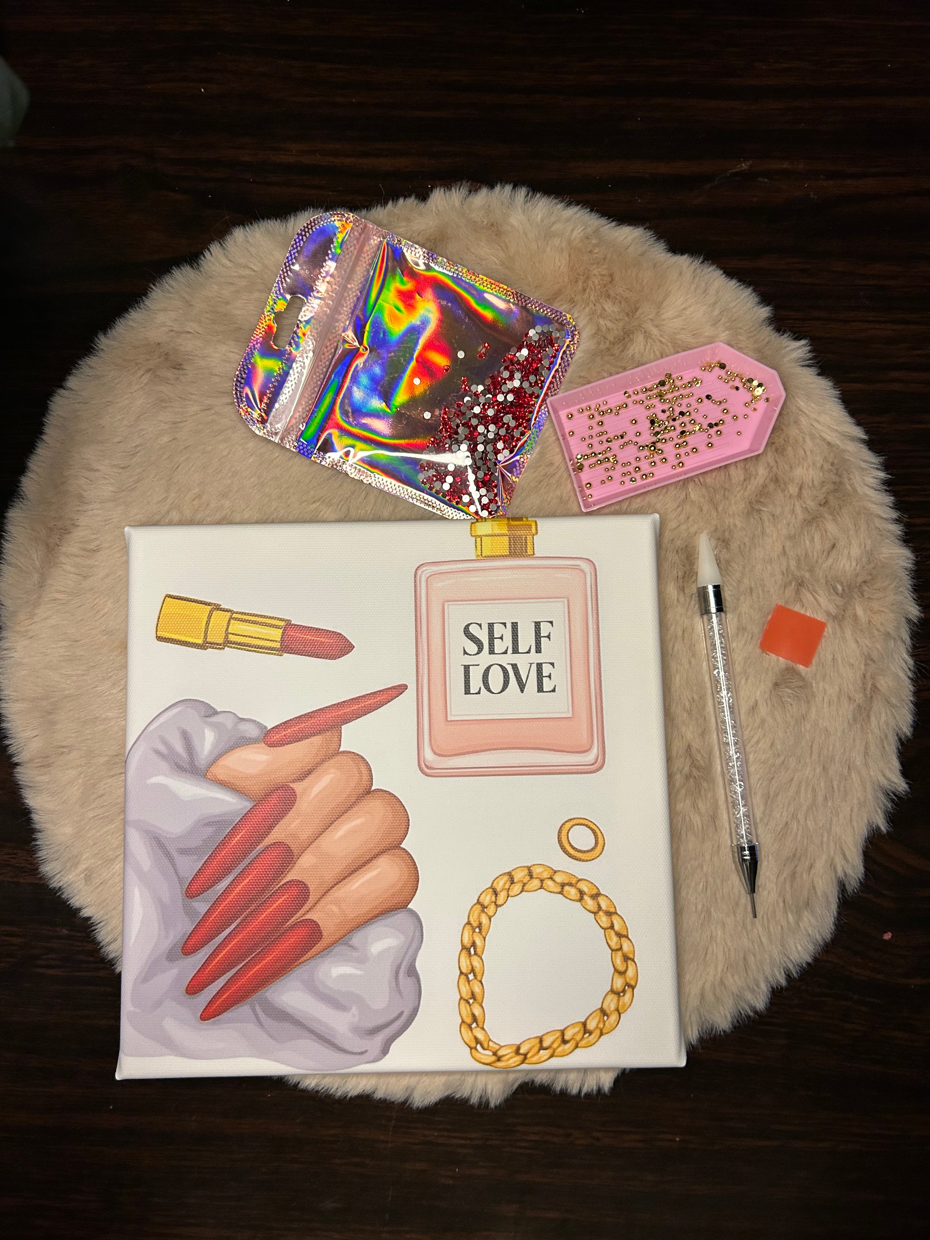 Self Love – Toile DIY Strass