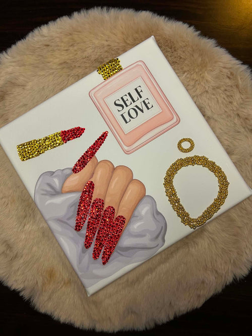 Self Love – Toile DIY Strass